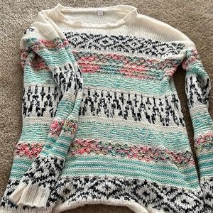 Xhilaration Multicolor Women’s Knit Sweater XXL